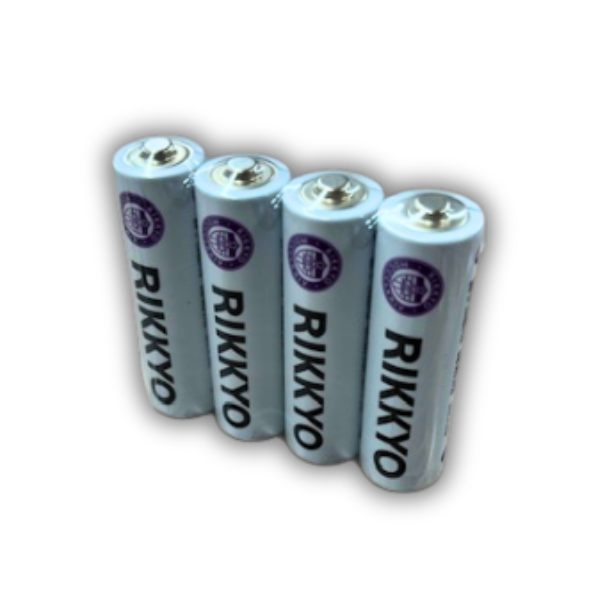 RIKKYOロゴ入り単三乾電池