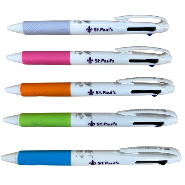 ジェットストリーム抗菌3色ボールペン St.Paul’sマーク入り